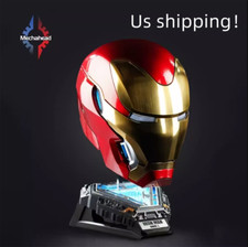 New STOCK Iron Man Mk50 Friday Helmet 1/1 wearable Helmet Mask Voice Control