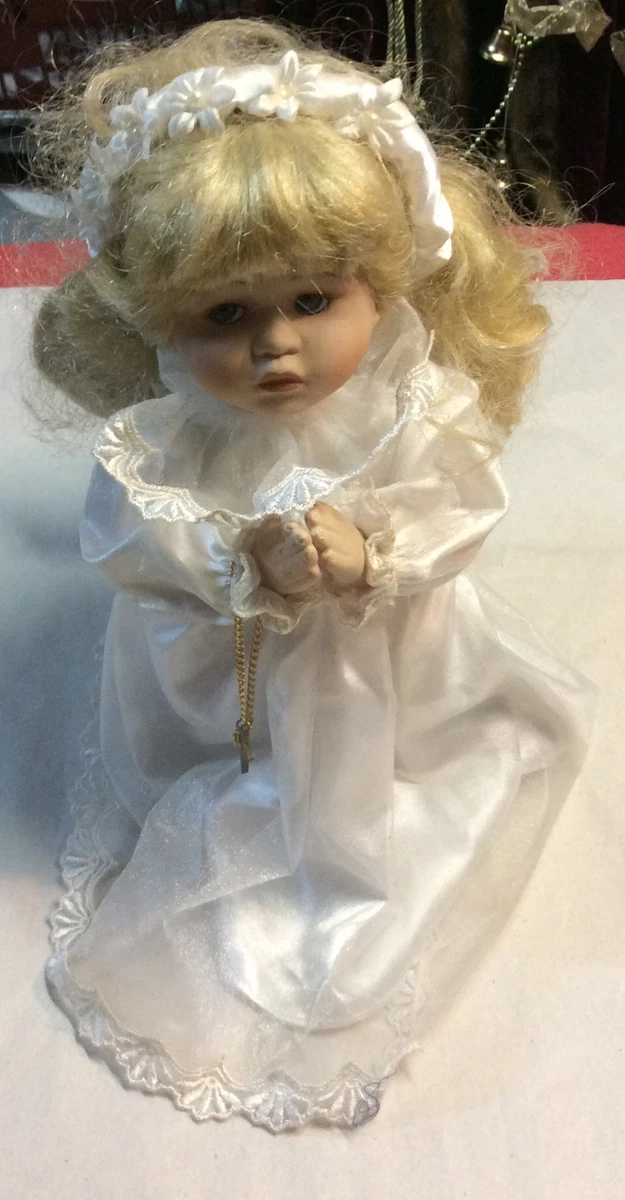 Porcelain praying shop angel doll