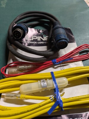 RARE 80s VTG Alpine 4041 4Ft 8 Pin DIN Cable Plug Equalizer Amp Wire Car Stereo 