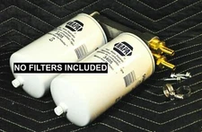 Dual Diesel Fuel Remote Mount, 3/8” Hose Fittings, NO Filters NAPA GOLD 3405