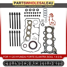 Head Gasket Set Head Bolts Kit For 11-20 Hyundai Forte Elantra Soul 1.8L 2.0L