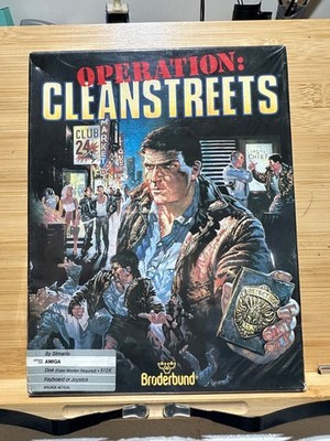 Operation Cleanstreets Broderbund Amiga 1988 NOS sealed