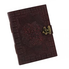 Celtic Circle Handmade Leather Blank Journal - 220 Pages - Medieval Diary