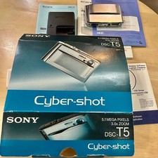 Buy Sony Cyber-shot DSC-T5 5.1MP Digital Camera - Silver online | eBay