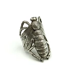 Vintage Sterling Silver 925 Moth/Insect Ring Sz 9.25 Art Nouveau