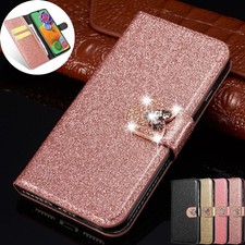 Luxury Bling Diamond Flip Leather Wallet Case Cover For Samsung  S23 S24 S25 S26