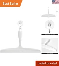 Elegant Shower Squeegee with Wall Hook - 12 Inch Streak-Free Plastic Design