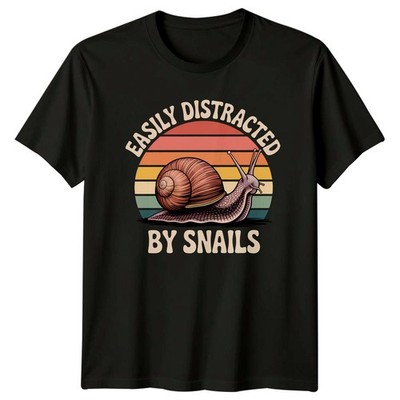 Leicht abgelenkt von Schnecken T-Shirt Gastropod Wildlife