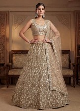 Wedding Wear Lehenga Net with Sequence Work Lehenga Set 19581