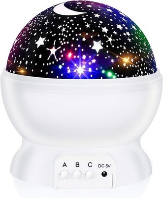 2 Pack Galaxy Star Projector Night Light, Romantic Bedroom Decor Lamp for Kids