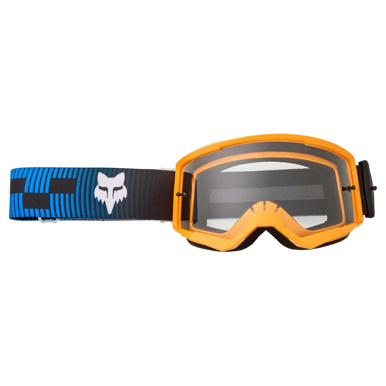FOX Racing MX | MTB Goggles - MAIN V3 COLLECT (Blue/Tangerine/Black) Mirror Lens