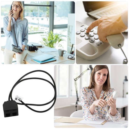 Telephone Extension Cord Line Double Adapter Cable for Telephones - Photo 4/12