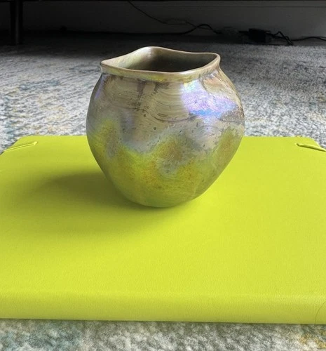 Tiffany Studios Favrile early Cypriote Art Glass Vase 3.5x3