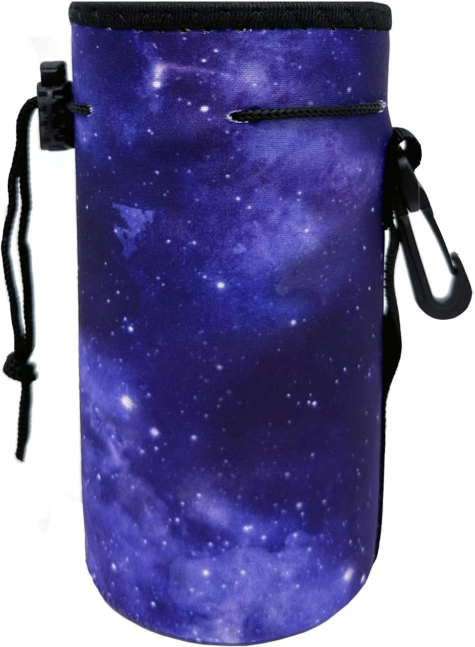 Water Bottle Bag Carrier, Neoprene Sleeve Portable Insulator Cover with Drawstri