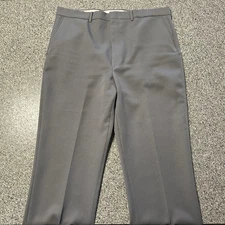 Vintage Comfort Action Pants Mens 40x30 Grey Dress Slacks All Seasons Made USA