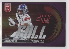 2025 Panini Donruss Elite Full Throttle Purple 22/49 Malik Nabers #15 rw6