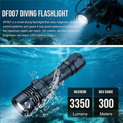 Trustfire 3350Lumen LED Tauchen Tauchlampe Taschenlampe 100M Wasserdicht Lampe E