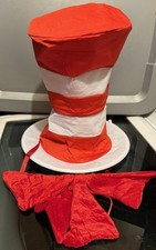 DR SEUSS CAT IN THE HAT - Hat And Bow tie COSTUME ACCESSORY SET