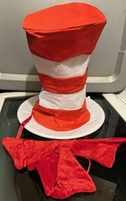 DR SEUSS CAT IN THE HAT - Hat And Bow tie COSTUME ACCESSORY SET