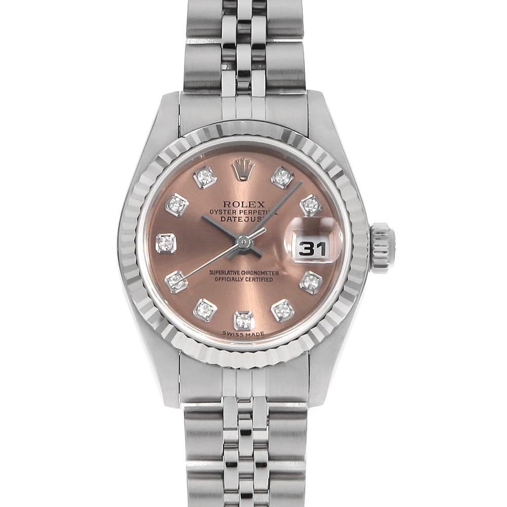 hand 10P pink Diamond Women Number 79174G Datejust ROLEX second Y - VintageWatches.PK hand 10P pink Diamond Women Number 79174G Datejust ROLEX second Y - vintagewatches.pk