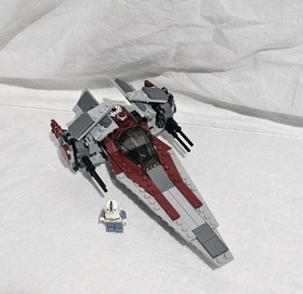 Lego Star Wars Set #6205 V-wing Fighter Complete No Box Or Manual 
