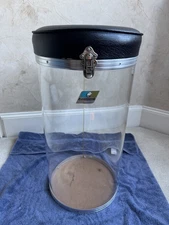 Vintage 70s Ludwig Vistalite Canister Drum Throne 12” x 24” - Lot # 1027 w Case