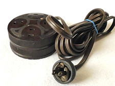 Cordon électrique vintage Colt Fire Arms Coltrock quatuor prise splitter ~ Fonctionne !