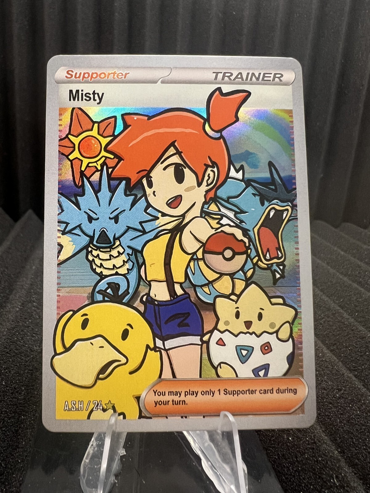 Misty #24 - Holo Foil Gen 1 - After Skool Hobby Fan Art - Pokemon