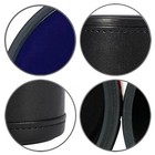 Set (10) White Poker Dice + Pouches + PU Leather Blue Felt Lined Cups Bundle — photo 5
