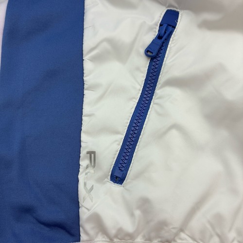 Ralph Lauren RLX Womens Quilted 1/4 Zip Golf Jacket M White Blue Green NWT $228 - Picture 6 of 11