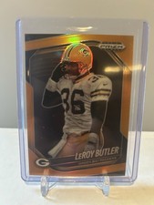 Panini Prizm Black 2025 LeRoy Butler #62 Orange /50 Prizm Green Bay Packers