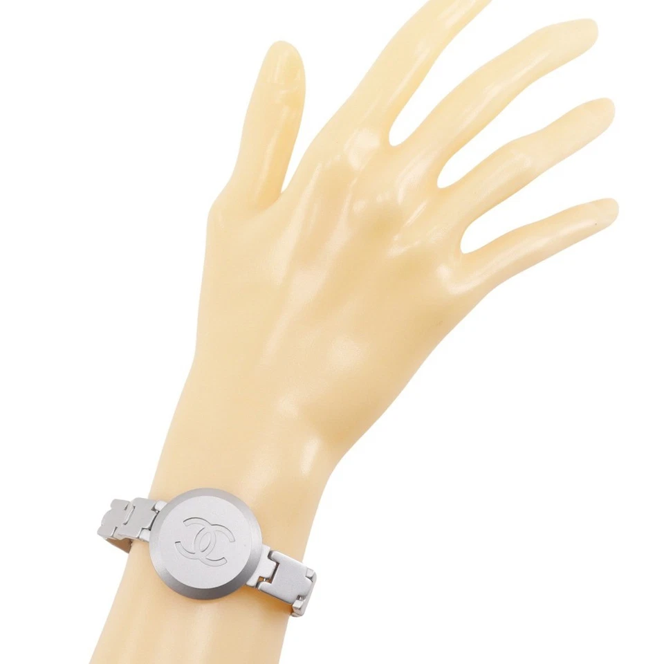 CHANEL COCO Mark Bracelet 99P Silver metallic 23.5g Women - Image 2 of 4