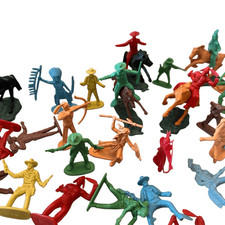 Tim Mee COWBOYS AND INDIANS vintage figure playset 25430