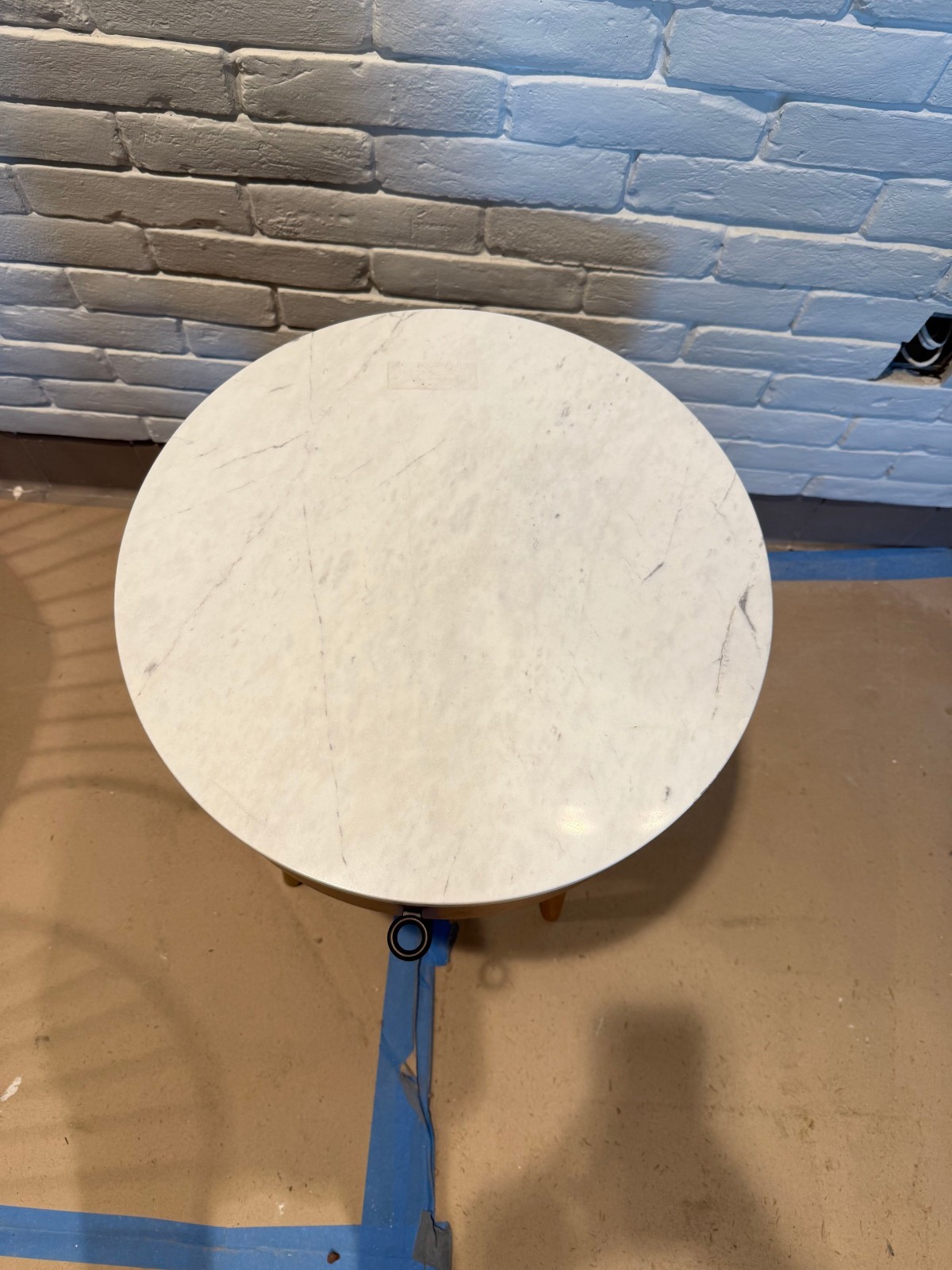 West Elm Penelope nightstand 18" White Marble top