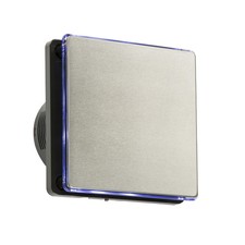 100mm 4" LED Backlit Bathroom Extractor Fan With Overrun Timer 2 colors