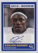2013 Score 2013 Rookie Blue Signatures Kenjon Barner #385 Auto 0f6
