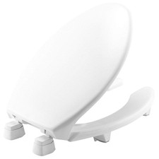 BEMIS 2L2150T 000 Toilet Seat,Elongated Bowl,Open Front 437T28