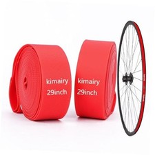 2 Pack Bicycle Rim Liner Strip Tape, Red, High Red 29" Mountain Bike Tires