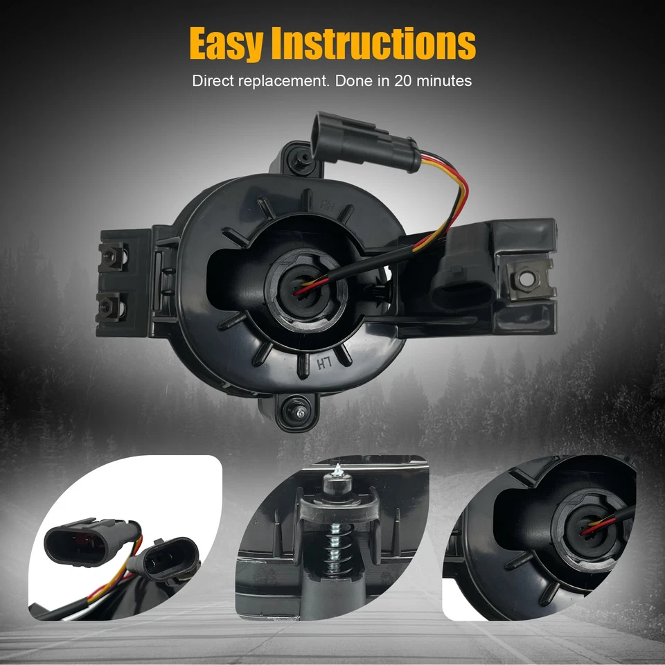 Faros antiniebla LED para 02-08 Dodge Ram 1500 2500 3500 2004-2006 Dodge Durango Foto 4 de 4