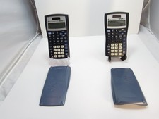 Texas Instruments TI-30XIIS Scientific Calculator Solar Dual Power Blue Case