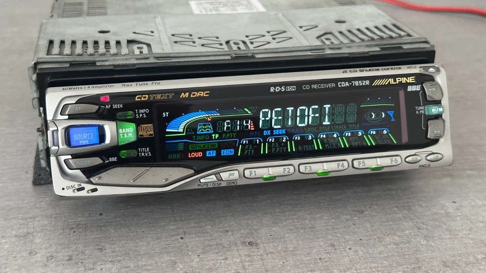 !!! FRONT PLATE !!! for ALPINE CDA-7852R vintage CD-tuner - Bild 2 von 4