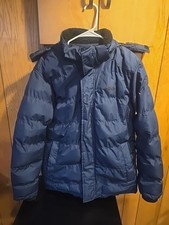 Youth Medium Size Blue Hawke Co Outfitter Jacket with Hood