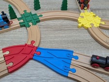 Crossroads Collection! For wooden train track, compatible with Brio and more