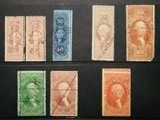 US EFO Revenue Stamps w/Many Different Perforation Errors! #R98c & More! CV$250+