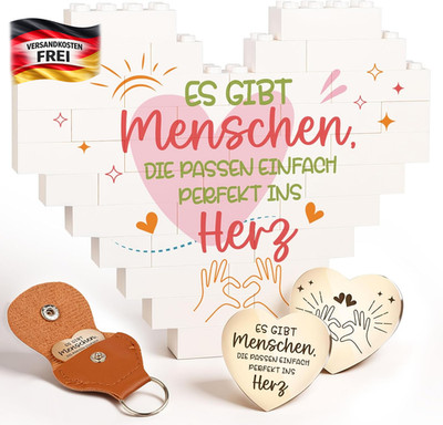 Giftota Beste Freundin Geschenke Zu Weihnachten Herzförmiges Plakette-Dekoration