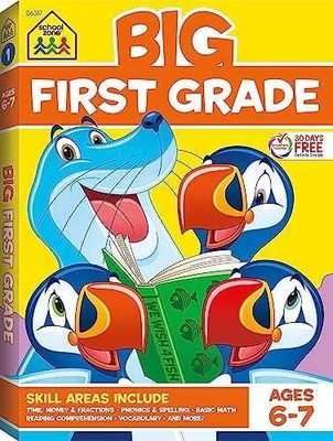 School Zone - Big First Grade - Paperback, by School Zone Joan - Very Good h