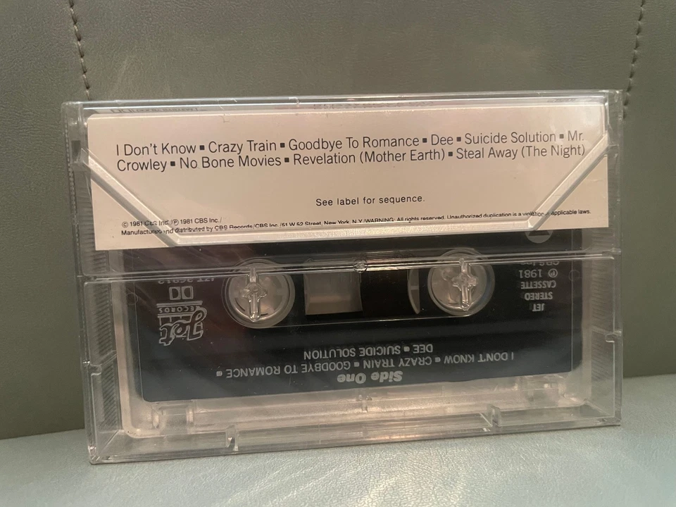 Sealed Ozzy Osbourne Blizzard of Ozz Cassette Tape - Image 2 of 4