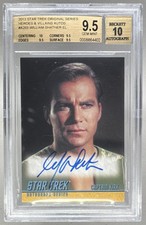 BGS 9.5/10 WILLIAM SHATNER 2013 Star Trek Heroe's & Villains TOS AUTO A269 POP 2