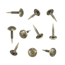 200 Pcs Antique Brass Upholstery Tacks 5/16 in Vintage Furniture Nails