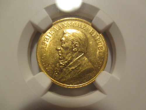 1898 SOUTH AFRICA POND GOLD NGC AU58 United States ONLY NO RETURNS #2